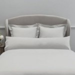 Dorma 300 Thread Count 100% Cotton Sateen Plain White Bolster Pillowcase White