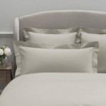 Dorma 300 Thread Count 100% Cotton Sateen Plain Cream Kingsize Oxford Pillowcase Cream