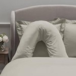 Dorma 300 Thread Count 100% Cotton Sateen Plain Cream V-Shaped Pillowcase Cream