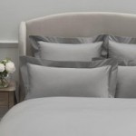 Dorma 300 Thread Count 100% Cotton Sateen Plain Silver Oxford Pillowcase Silver