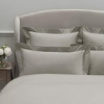 Dorma 300 Thread Count 100% Cotton Sateen Plain Natural Oxford Pillowcase Beige