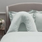 Dorma 300 Thread Count 100% Cotton Sateen Plain Seafoam V-Shaped Pillowcase Seafoam