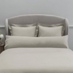 Dorma 300 Thread Count 100% Cotton Sateen Plain Cream Bolster Pillowcase Cream
