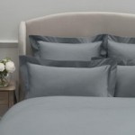Dorma 300 Thread Count 100% Cotton Sateen Plain Denim Oxford Pillowcase Denim
