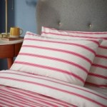 Joules Sail Stripe Red Housewife Pillowcase Red