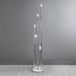 Casine 5 Light Floor Lamp Silver, Chrome