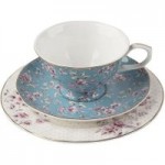 Katie Alice Ditsy Floral Teal Afternoon Tea Set Teal