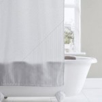 Emma Willis Klara Stripe Shower Curtain Grey
