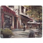 Cafe Set Of 6 Premium Placemats and Coasters Set Multi coloured
