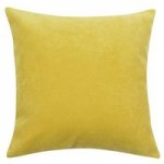 Velour 55cm x 55cm Cushion Ochre (Yellow)