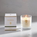 Dorma Mulberry Leaf and Cedar Wax Fill Candle White
