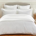 Dorma Waffle 100% Cotton Duvet Cover and Pillowcase Set White