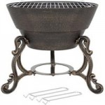 Volta Fire Pit and Grill Brown