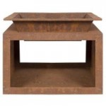 Ruga Fire Pit and Stand Brown