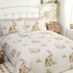 Rapport Home Country Bumpkins Natural Duvet Cover and Pillowcase Set White