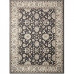Nourison Persian Crown 2 Charcoal and Ivory Rug Black