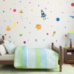 Mysterious Galaxy Glow in the Dark Wall Stickers MultiColoured