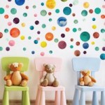 Dots Wall Stickers MultiColoured