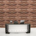 Timber Strips Wall Stickers Brown