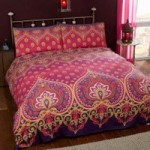 Rapport Home Asha Ruby Duvet Cover and Pillowcase Set Pink