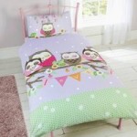Rapport Home Goodnight Sweetheart Duvet Cover and Pillowcase Set Pink / Green