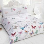 Rapport Home Mariposa Duvet Cover and Pillowcase Set White