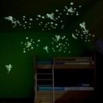 Glow in the Dark Fairy Twinkle Stars Wall Stickers Green