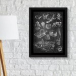 Cakes and Cheese Framed Wall Art Black