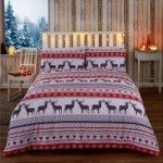 Rapport Home Oslo Red Duvet Cover and Pillowcase Set Red