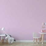 Carousel Ditsy Single Stars Pink Wallpaper Pink
