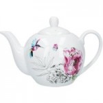 Heavenly Hummingbird Teapot White