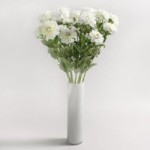 Pack of 12 White Dahlia Spray White