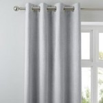 Arden Silver Thermal Eyelet Curtains Silver