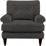 Paisley Armchair Alpha Charcoal