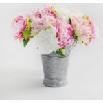 Pack of 6 Pink and Cream Peony Pink