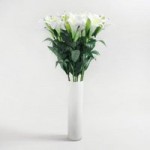 Pack of 12 White Easter Lily Spray White