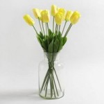 Pack of 12 Yellow Tulip Stems Yellow