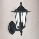 Outdoor Caged Wall Lantern Black