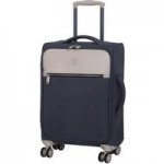 IT Luggage The Lincoln Navy & Stone 21 Inch Cabin Case Black