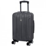 IT Luggage Graphite 22 Inch Hard Shell Cabin Case Grey
