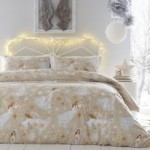 Portfolio Home Moonlight Angels Gold Duvet Cover and Pillowcase Set Gold
