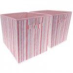 Butterflies Pack of 2 Storage Cubes MultiColoured