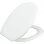 Essentials White Plastic Toilet Seat White