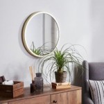 Elements Gold Round Mirror Gold