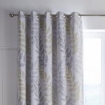 Leah Ochre Blackout Eyelet Curtains Ochre (Yellow)