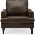 Stefano Leather Armchair Chocolate (Brown)