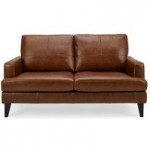 Stefano Leather 2 Seater Sofa Brown
