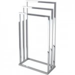 Chrome 3 Rail Towel Stand Chrome