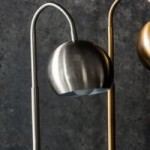 Gallery Direct Dallas Brushed Nickel Desk Lamp Silver