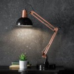 Gallery Direct Watson Bronze and Black Desk Lamp Black